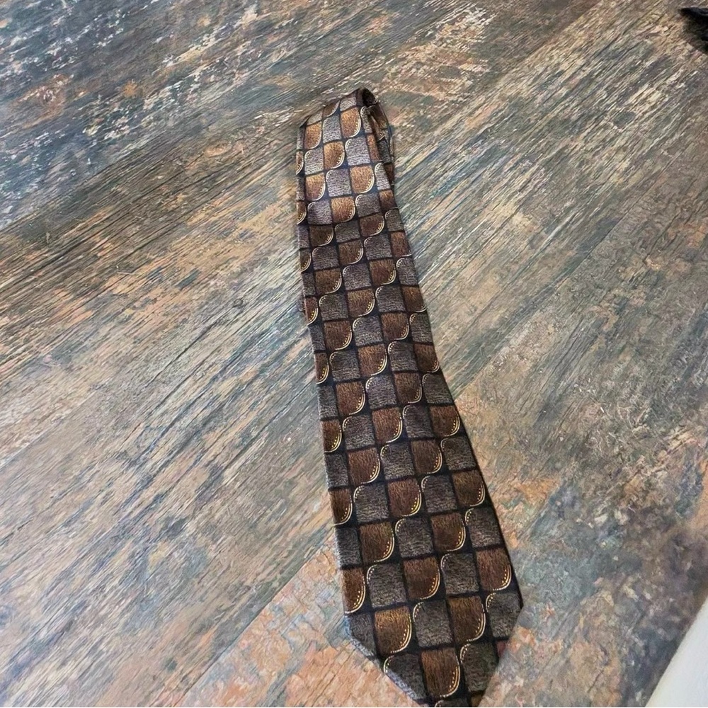 Valerio Garati Sophisticated Brown Patterned Men's Tie